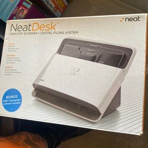 Desktop scanner & filing system